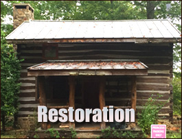 Historic Log Cabin Restoration  Madison, Alabama